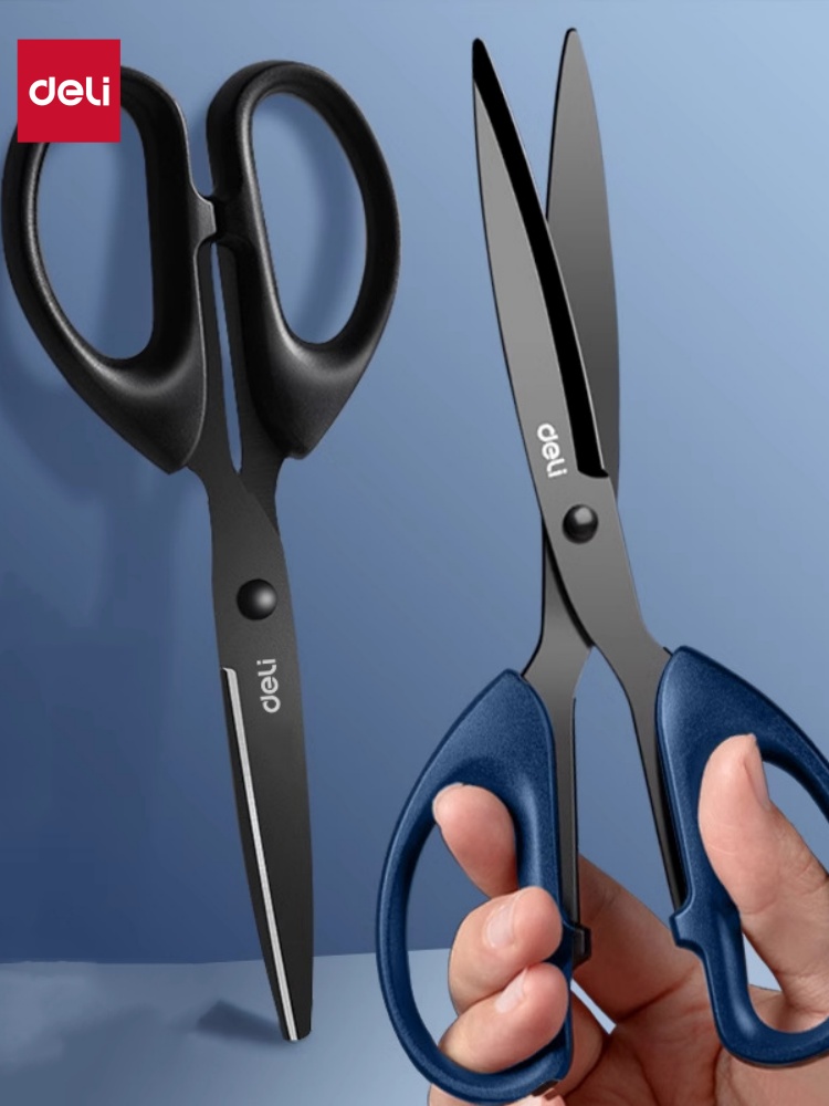 DELI Professional Office Scissors 180mm Heavy Duty Scissors with Black ...