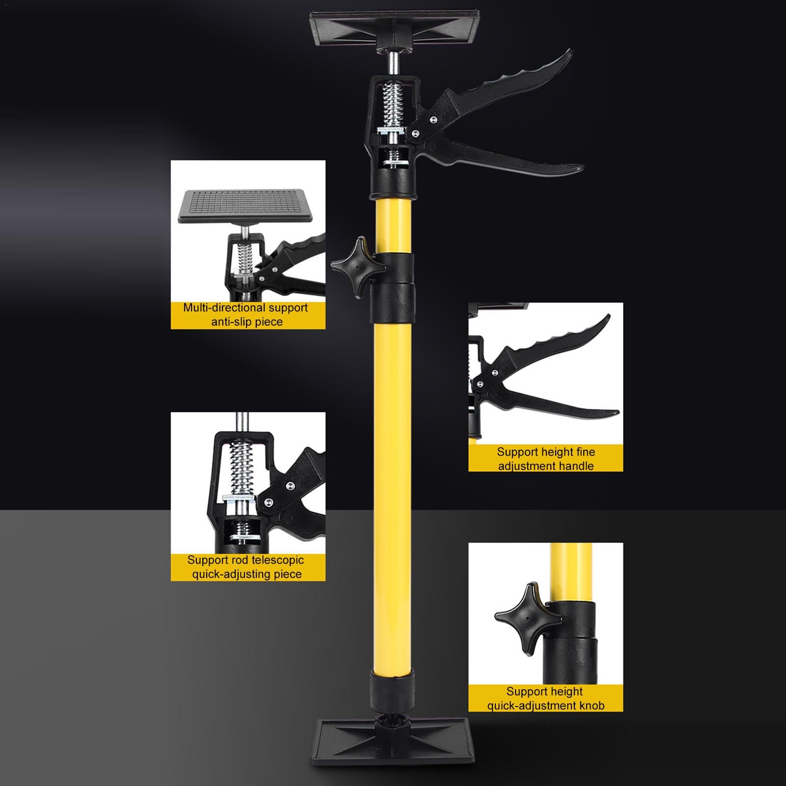 Two-Piece Telescopic Support Pole Tool - Quick Adjustable Poles ...