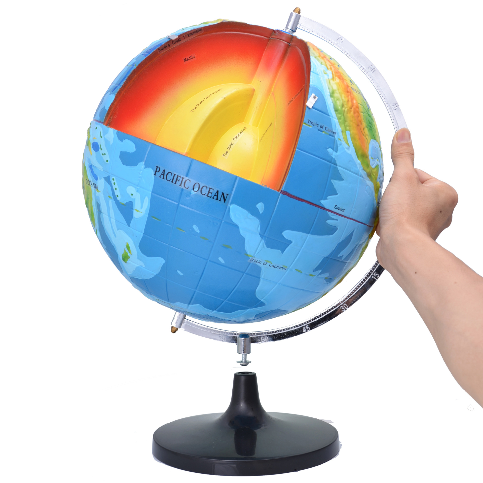 New Hot W&F 32CM Globe Earth with internal structure World map 🌍 ...