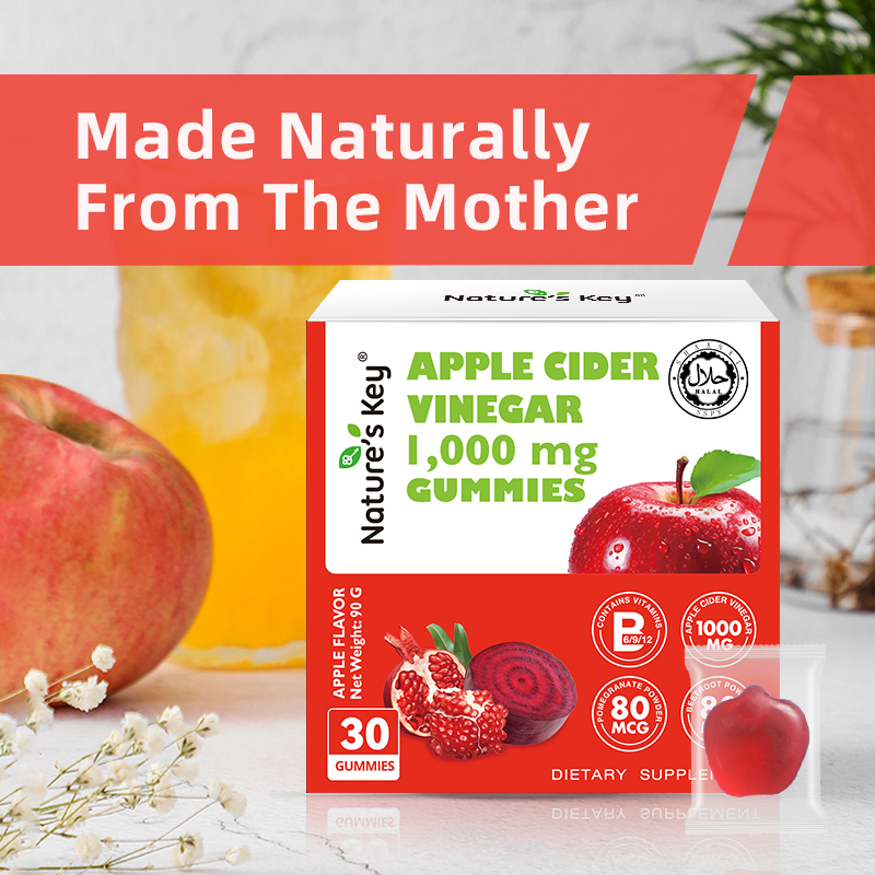 【Buy More Save More】Nature's Key Apple Cider Vinegar 1000mg Gummies ...