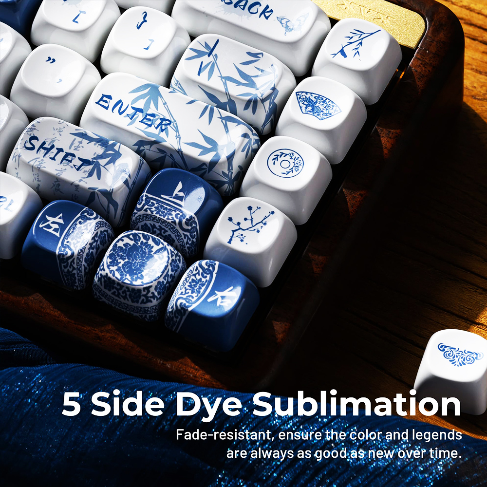 Ceramic Glaze Coating Keycaps - 140Key/Set MOA Profile PBT Sets Custom ...