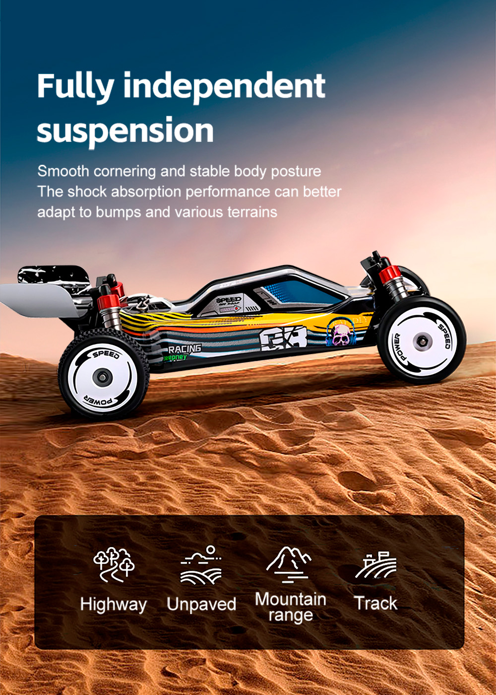 Wltoys 244016 High-Speed Remote Control Car 1:24 Electric Competitive ...