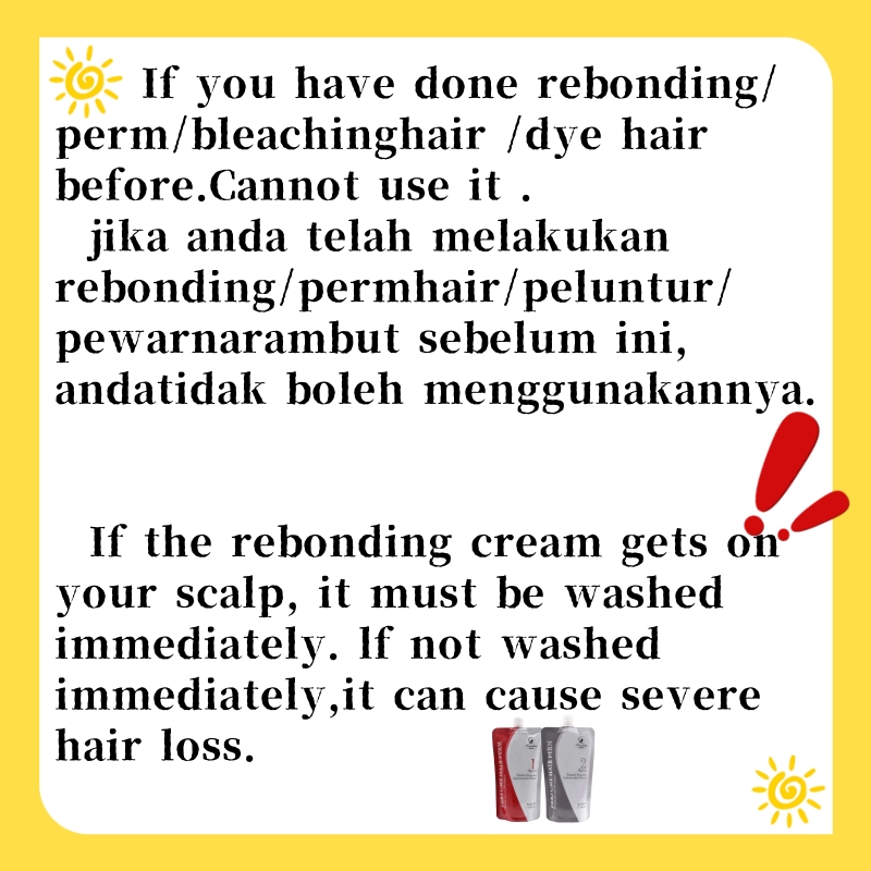 Straight hair comb set Hair Rebonding Cream Ubat Krim Lurus Rambut ...