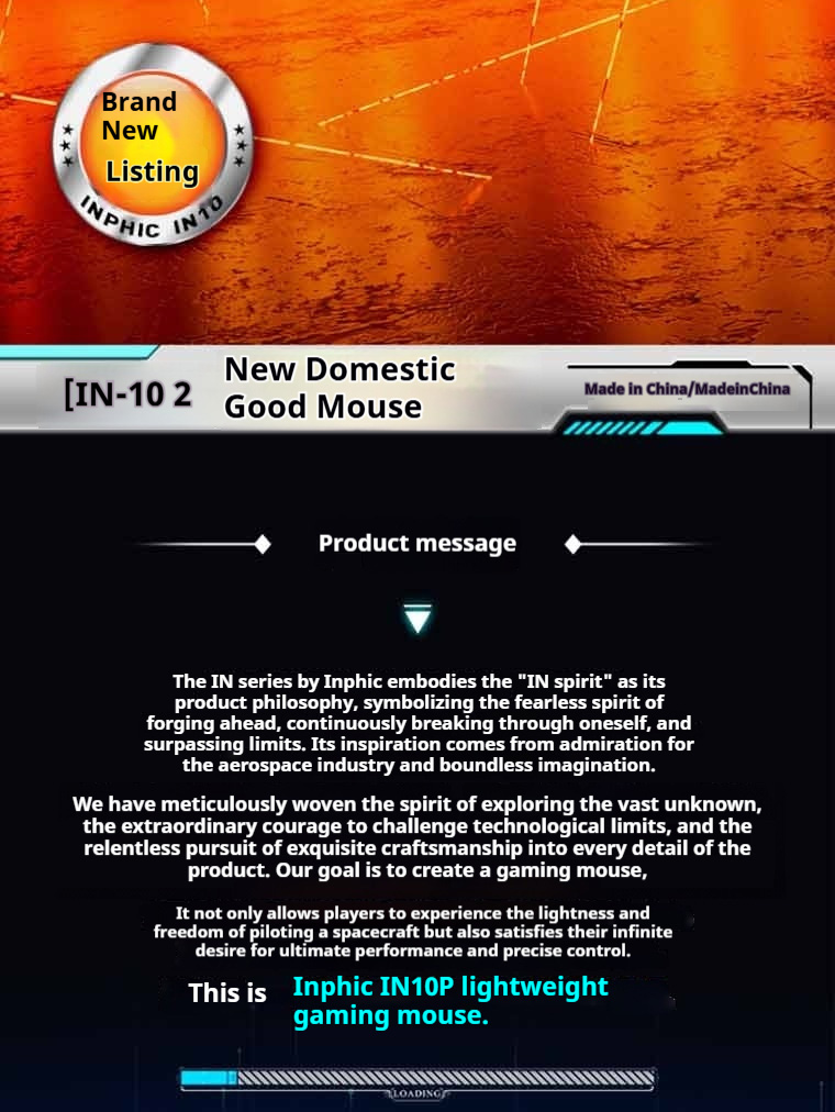 INPHIC IN10 MAX three mode PAW3395 medium and large hand e-sports ...