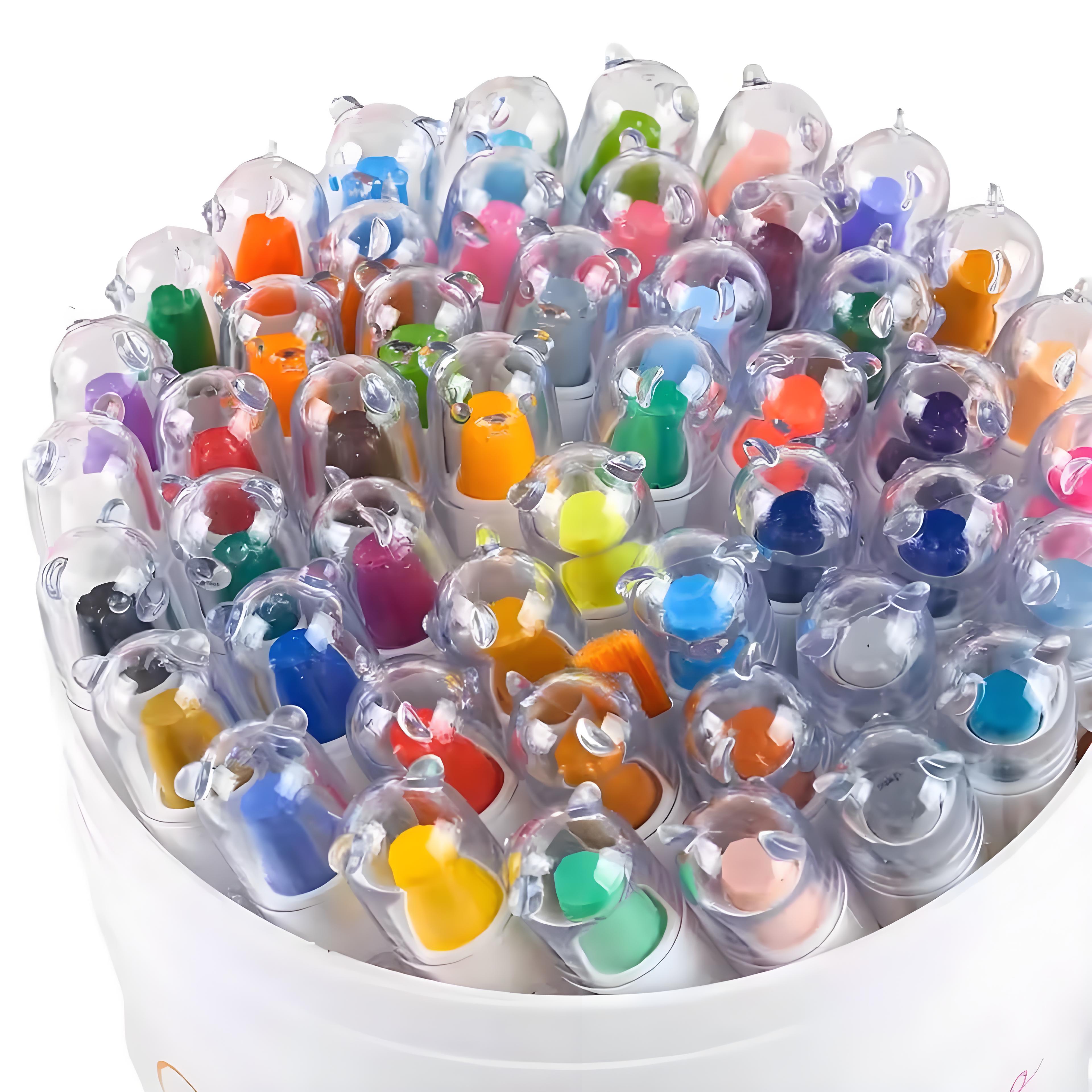 12/24/36/48Pcs Water-soluble Color Crayon Rotating Pen Head Washable ...