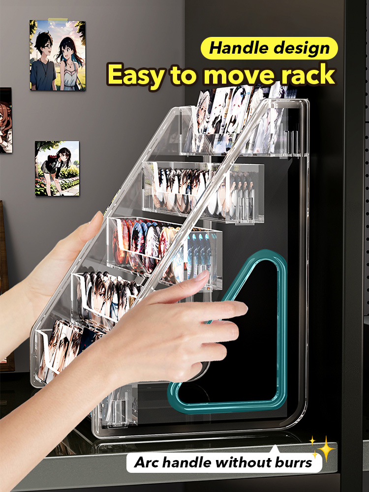 Acrylic Multi-layer Badge Display Stand Transparent Ladder Anime ...