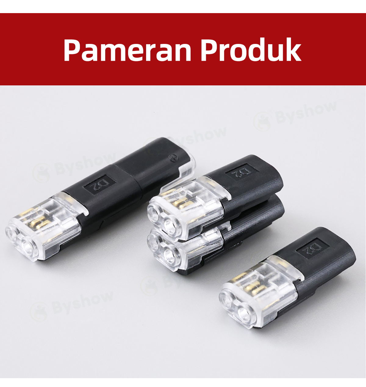 Byshow 10/20/50pcs Pencawang Wayar Kereta 2-Pin Kalis Air Sambungan ...