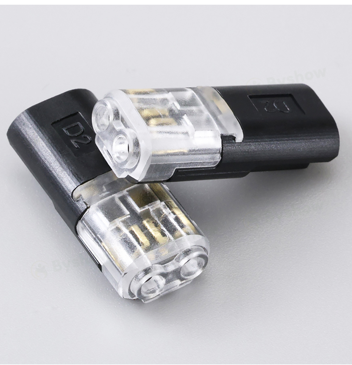 Byshow 10/20/50pcs Pencawang Wayar Kereta 2-Pin Kalis Air Sambungan ...