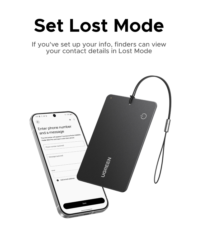 UGREEN FineTrack Slim Duo Smart Tag Smart Locator Anti Lost Tracker ...