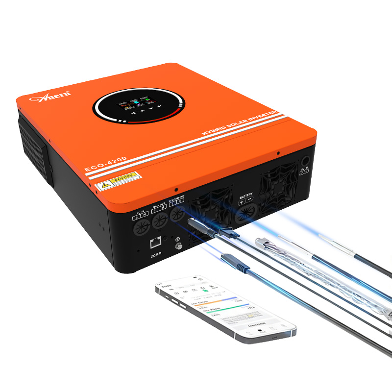 Solar Inverter 4200W 24V Pure Sine Wave off-grid Inverter built-in 120A ...