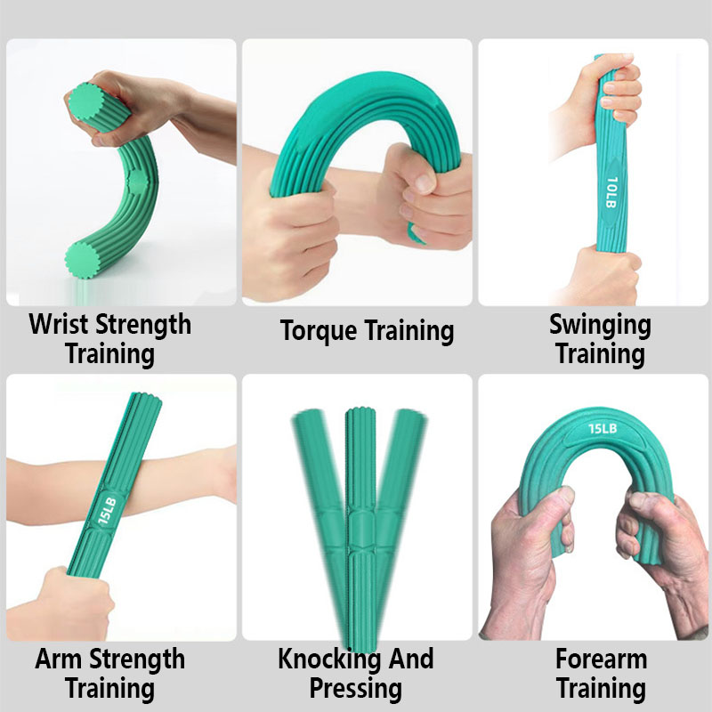 Resistance Bar Flexible Exercise Bar Bend Bar Hand Wrist Shoulder ...