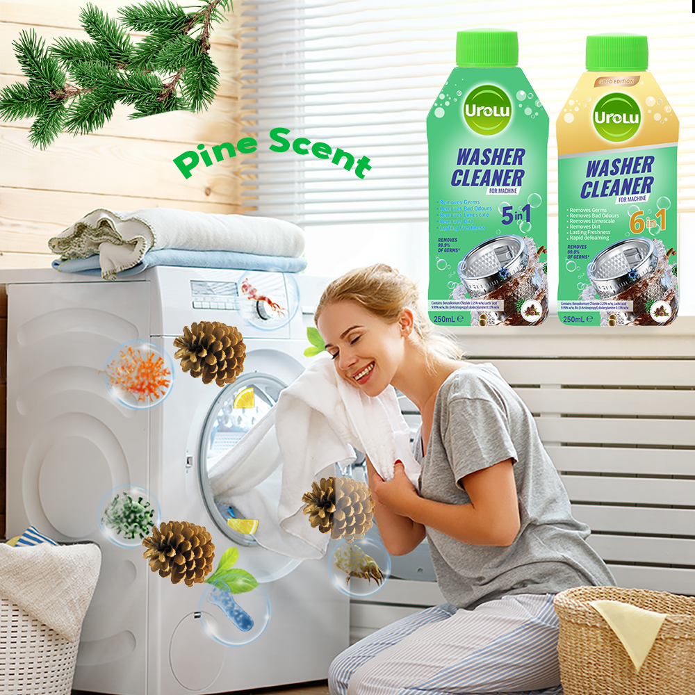 Urolu 6in1 Washing Machine Cleaner 250ml – Pine Scent All-in-One Deep ...