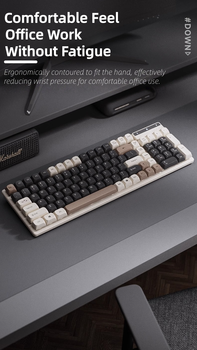【MY STOCK】GEEX Suspended Mechanical Feel Keyboard And Mouse Set Wired ...