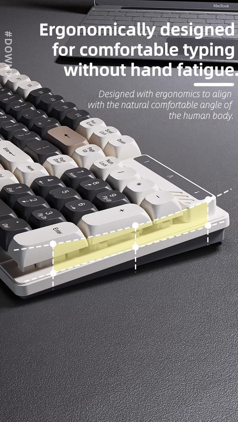 【MY STOCK】GEEX Suspended Mechanical Feel Keyboard And Mouse Set Wired ...