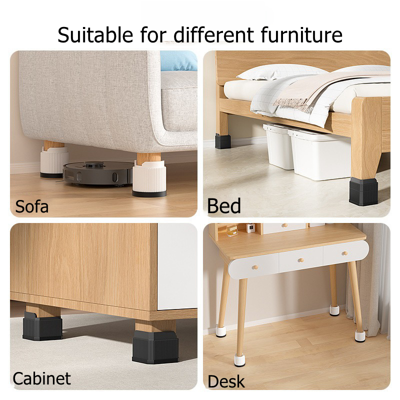 4 Pack Set Durable Couch Furniture Risers Washing Machine Raiser ...