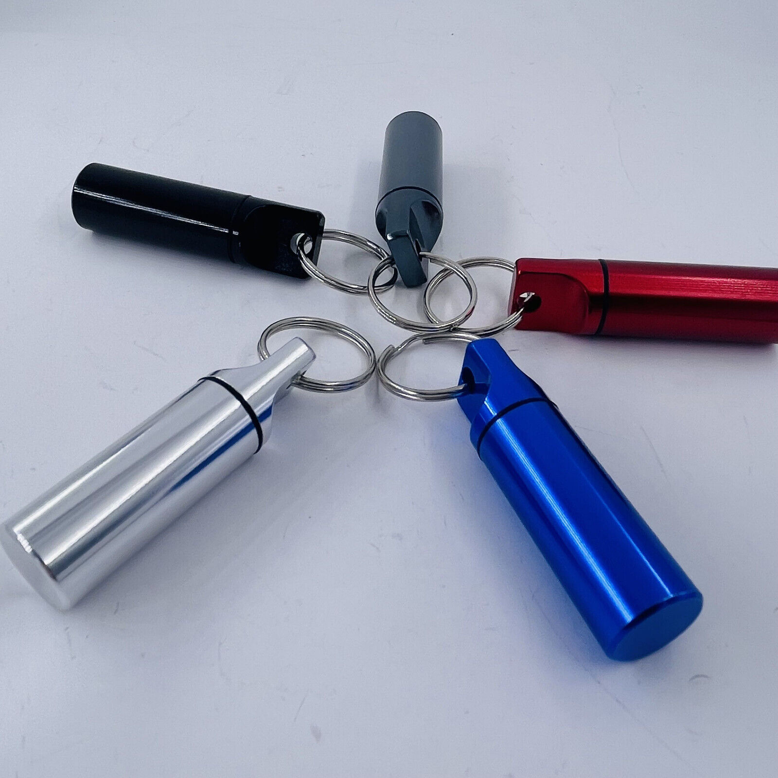 Portable Pill Case Keychain Waterproof Aluminum Earplug Box Pill Box ...