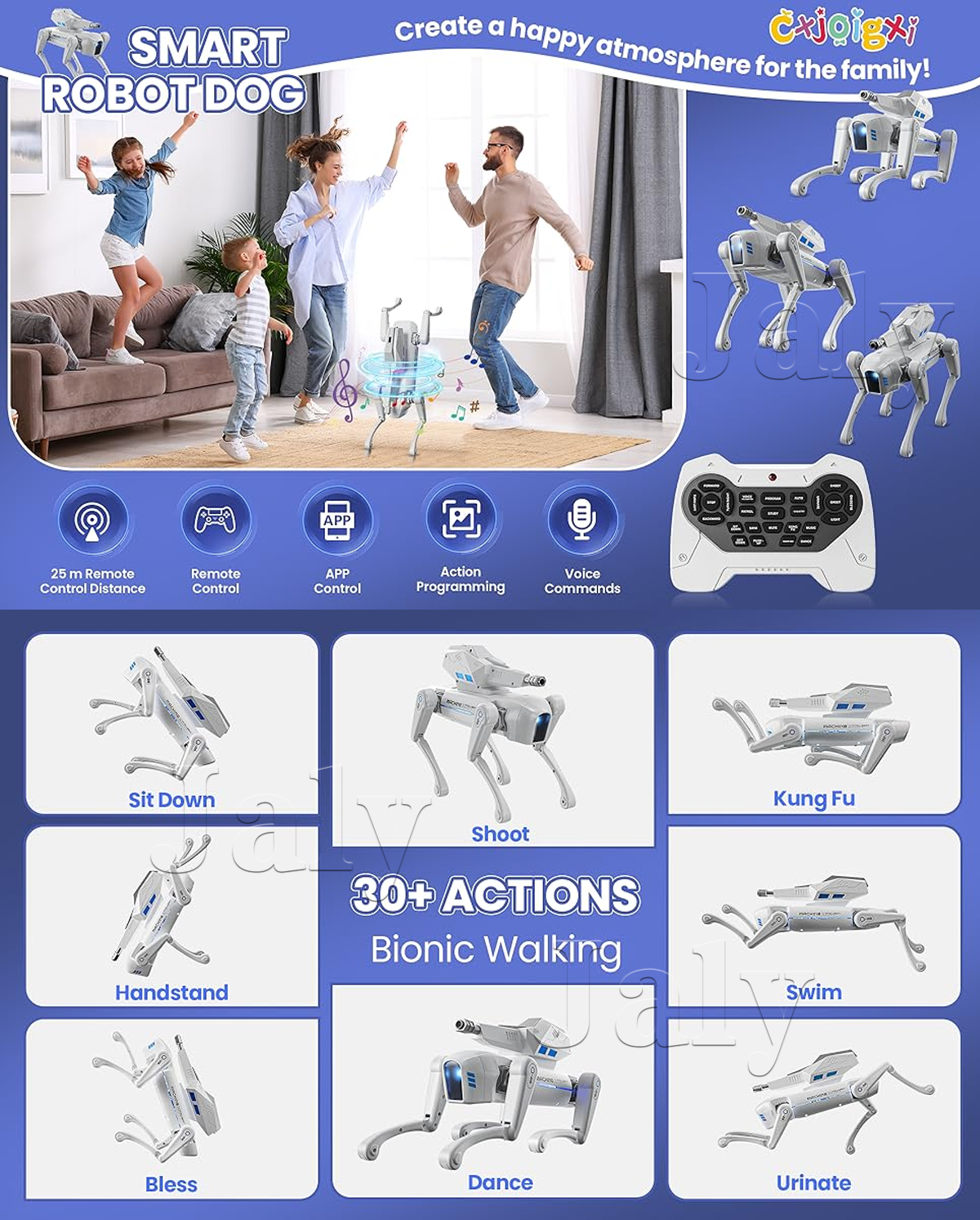AI Intelligent Voice Robot Dog Smart Robot Dog Programmable Voice ...