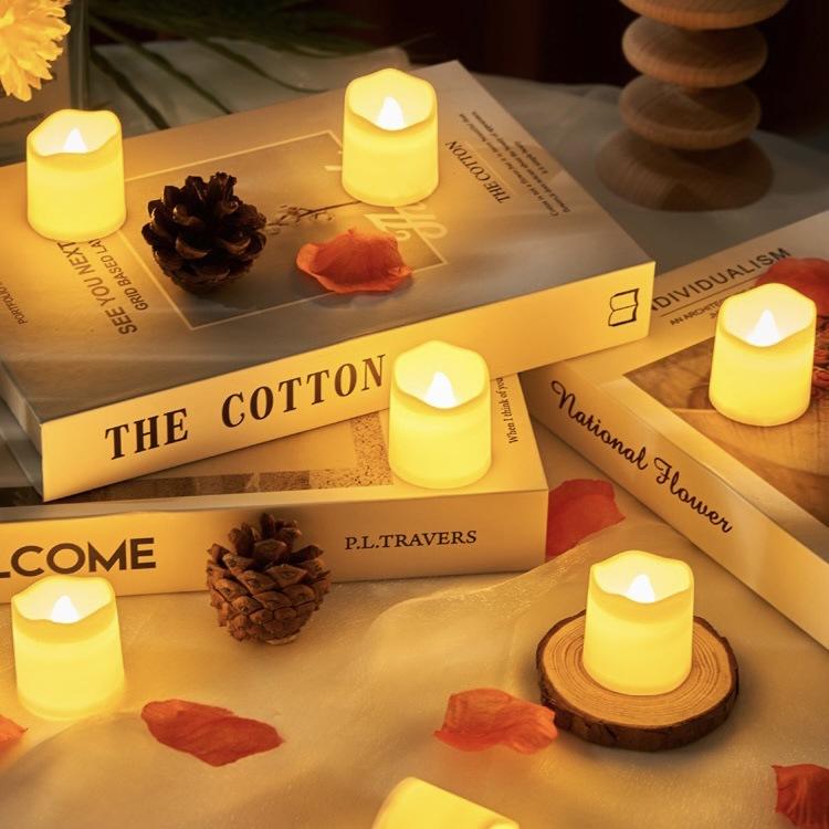 24pcs/set LED Candle Wavy shape Candle Led Tea Light Candle | Shopee ...
