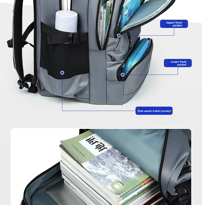 EDISON Beg Sekolah Menengah & Universiti Backpack Muat Laptop 15.6 ...