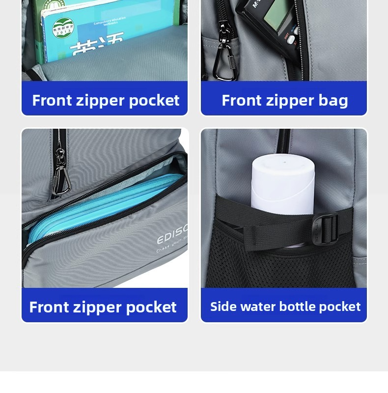 EDISON Beg Sekolah Menengah & Universiti Backpack Muat Laptop 15.6 ...