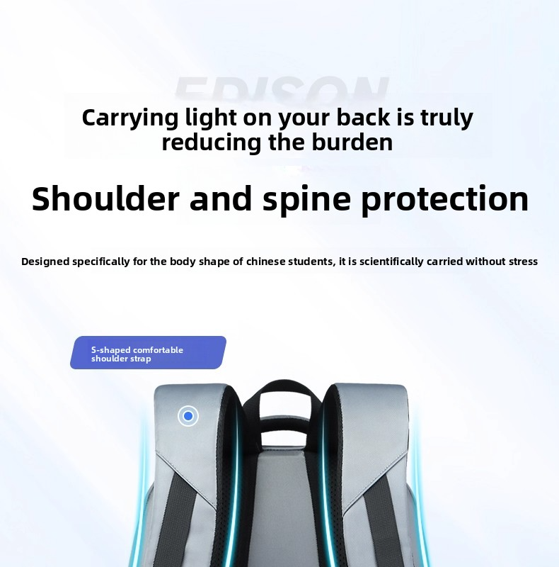 EDISON Beg Sekolah Menengah & Universiti Backpack Muat Laptop 15.6 ...