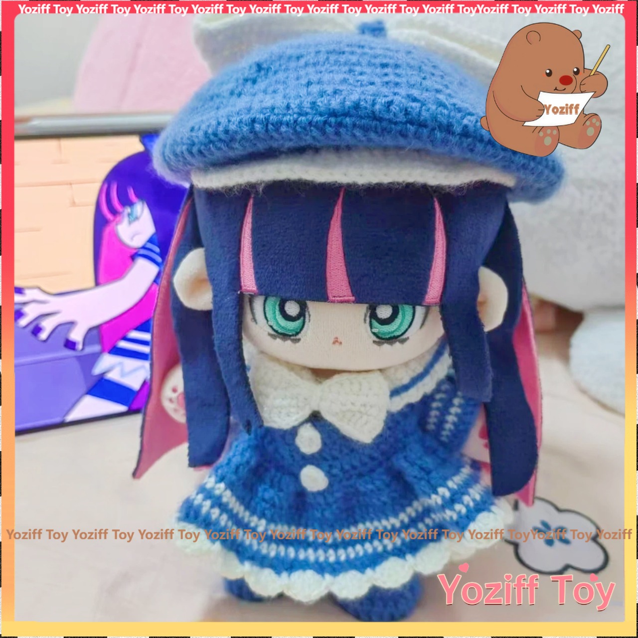 20cm Panty & Stocking with Garterbelt Plush Doll, Stuffed Cosplay ...