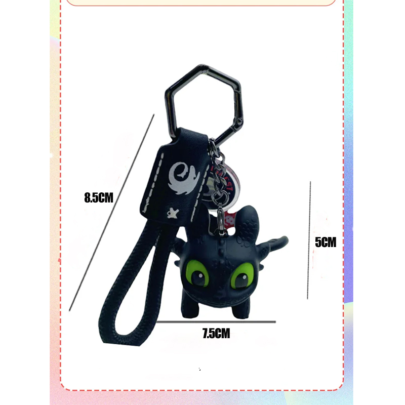How to Train Your Dragon Toothless Night Fury Glowing Keychain LED ...