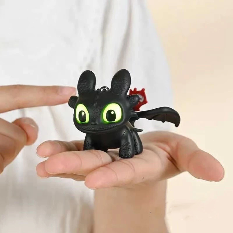 How to Train Your Dragon Toothless Night Fury Glowing Keychain LED ...