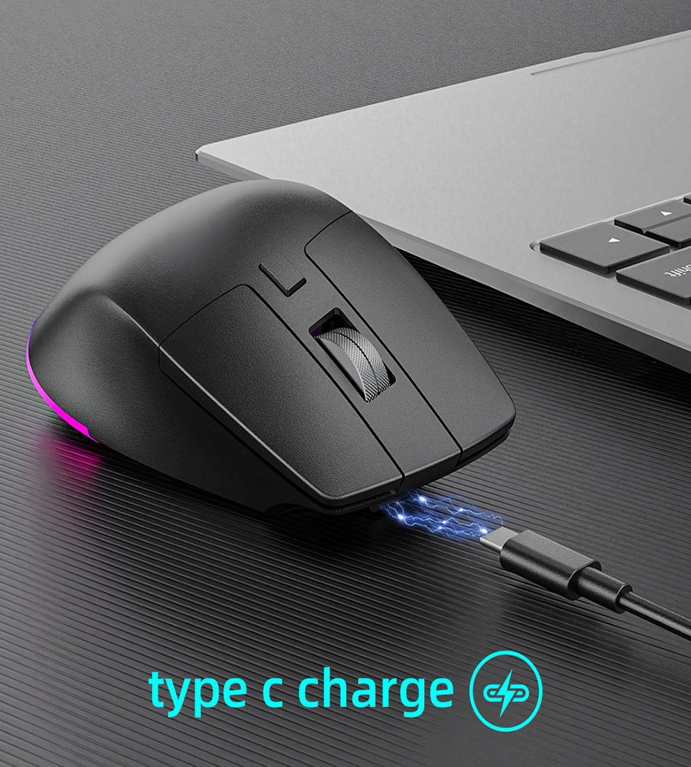 jomaa Multi-Device Wireless Bluetooth Mouse Ergonomic Silent Clicking ...