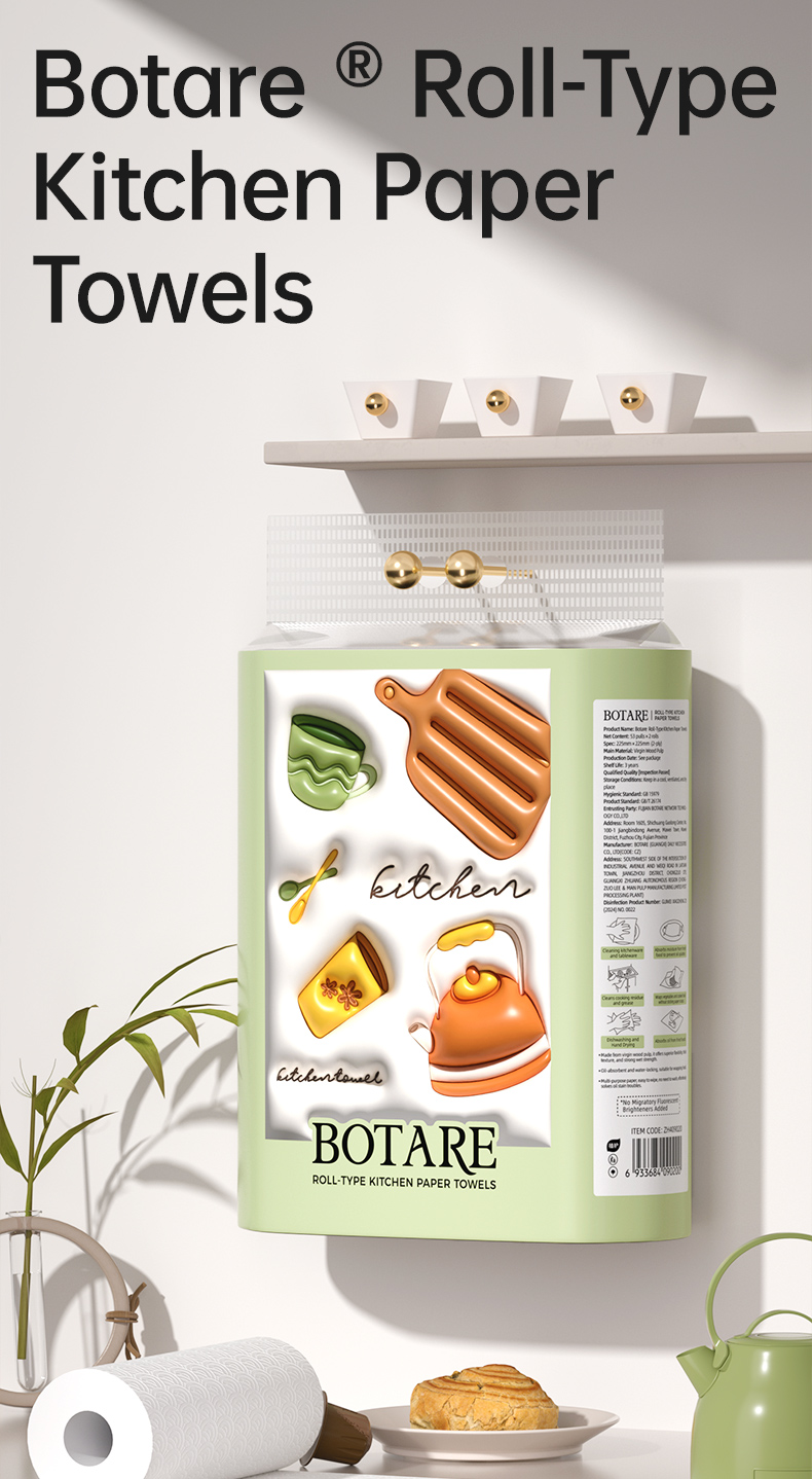 [botare.tissue.my] 4 pek Botare,Kitchen Towel Roll Tisu Dapur Gulung ...