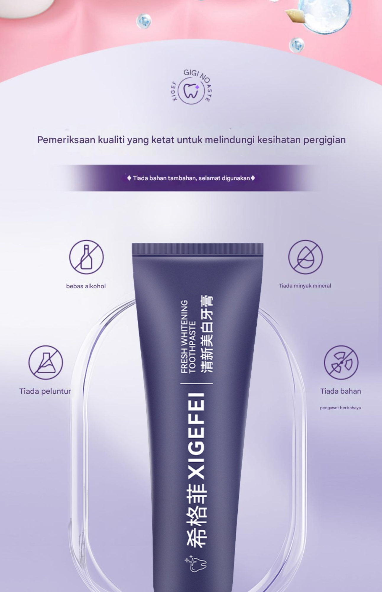 XGFEI Toothpaste Bright White Teeth Deodorant Toothpaste | Shopee Malaysia