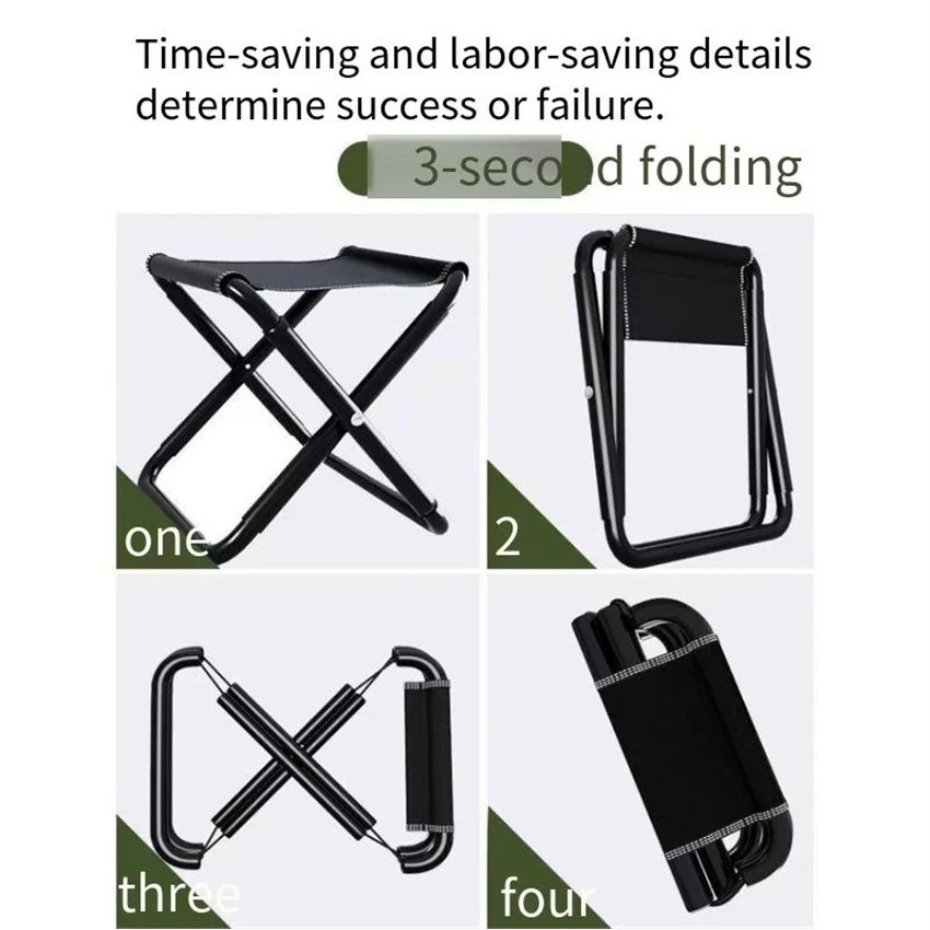 Mini Portable Folding Stool Ultra Light Outdoor Slacker Chair Hiking ...