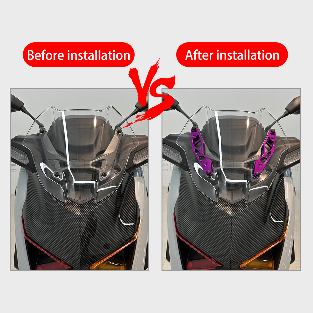 For Xmax V3 Windshield CNC aluminum alloy Bracket YAMAHA XMAX 300 250 ...