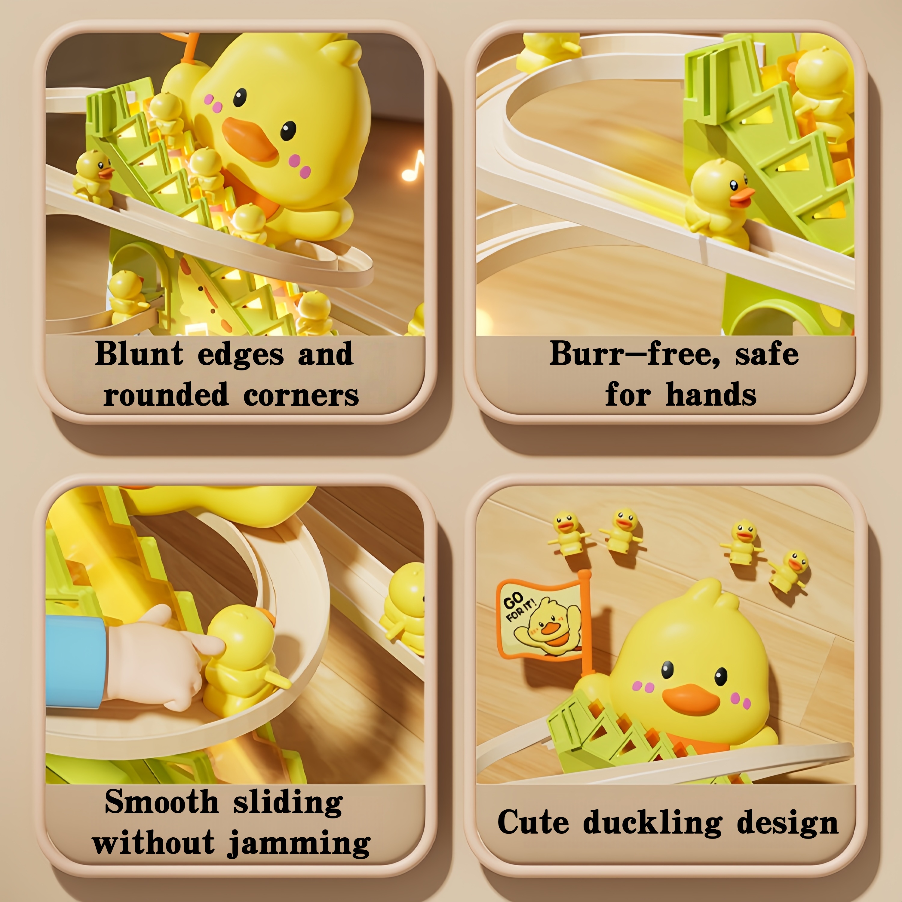 Electric Duck Stair Climbing Track Toy with Dynamic Music and Lights ...