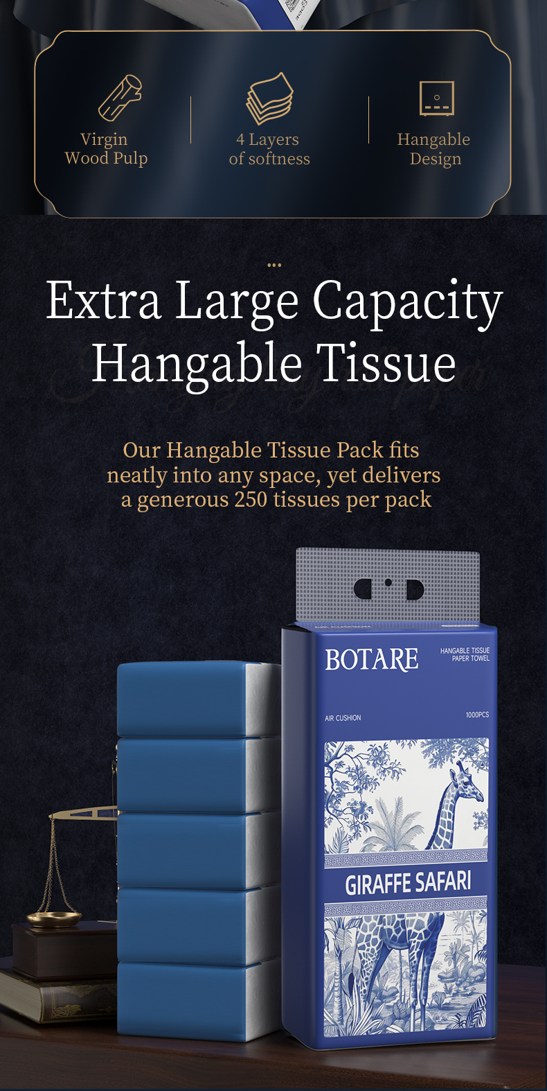 [botare.tissue.my]【5 PCS】Botare Hangable Air-Cushion Tissue Giraffe's ...