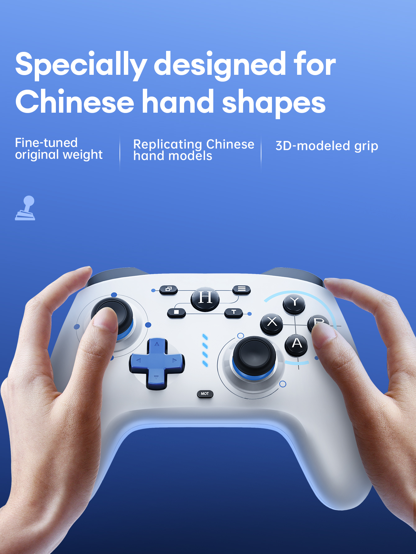 PHILIPS DLK5060 Wireless Gaming Controller High-Precision 3D Joystick ...