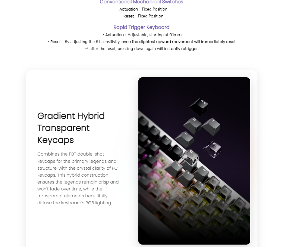AKKO V3 HE TKL Layout Magnetic Keyboard with RT 8K RGB Gradient Hybrid ...