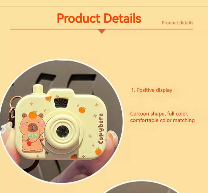 New Projection Camera Keychain Cartoon Mini Camera Keyring Hanging ...
