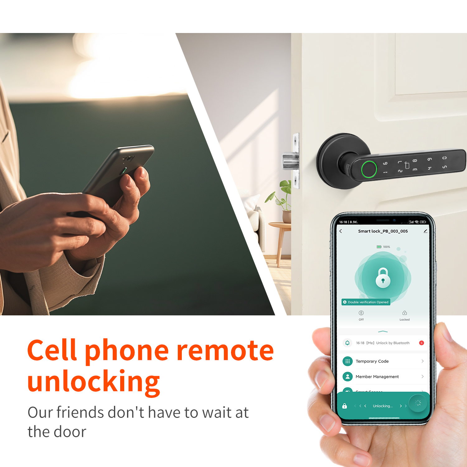 Tuya Smart Lock 5-in-1 Fingerprint Password Key Card Smart Life APP ...