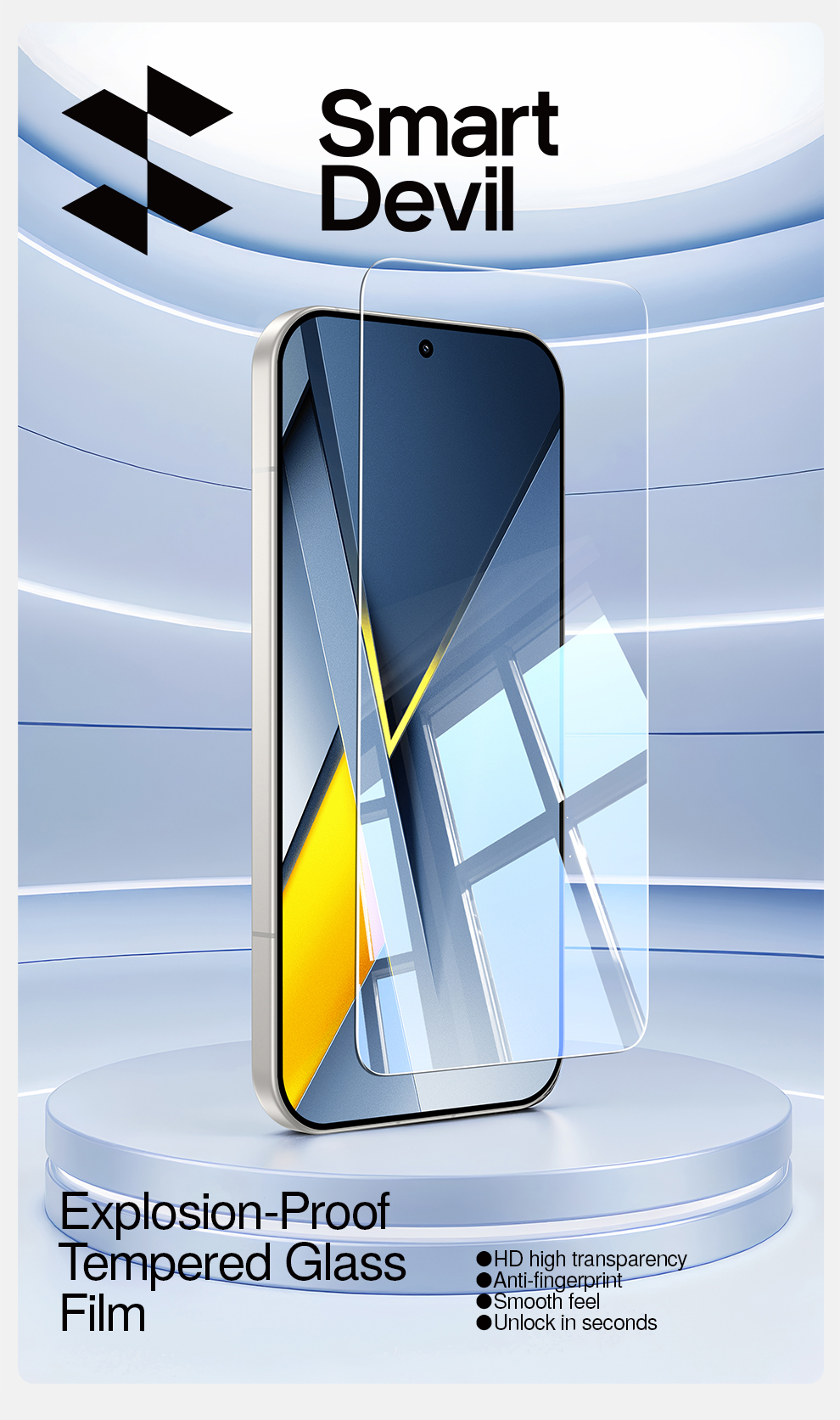 SmartDevil 2.5D Tempered Glass For POCO F8 Pro/F8 Ultra/Redmi K90/K90 ...
