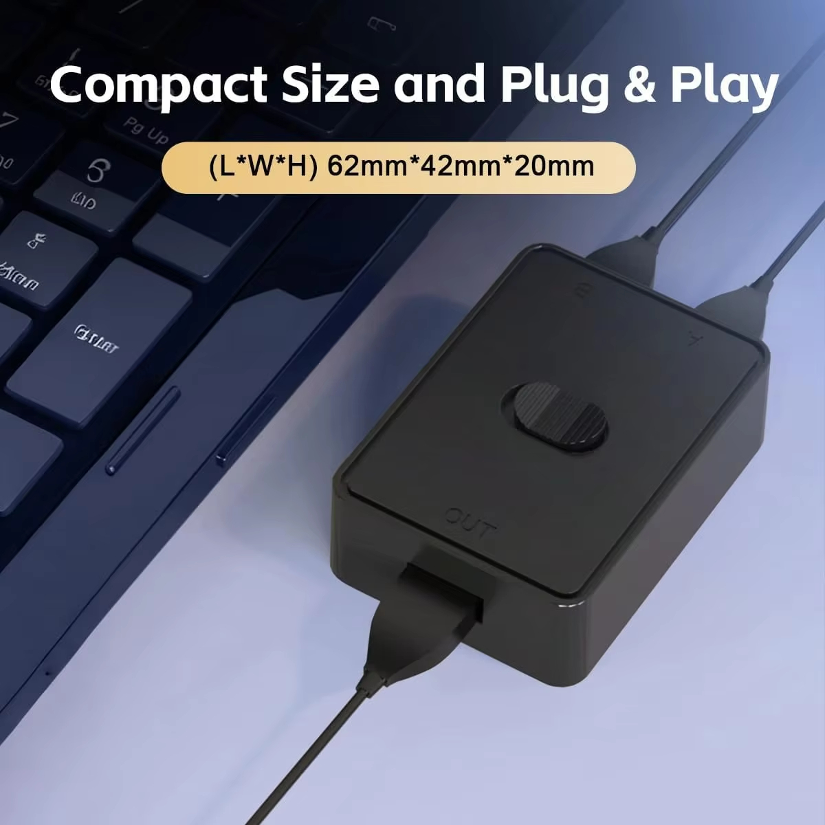 USB 3.0 Switcher KVM Switch 1x2/2x1 Bidirectional Shared Controller ...