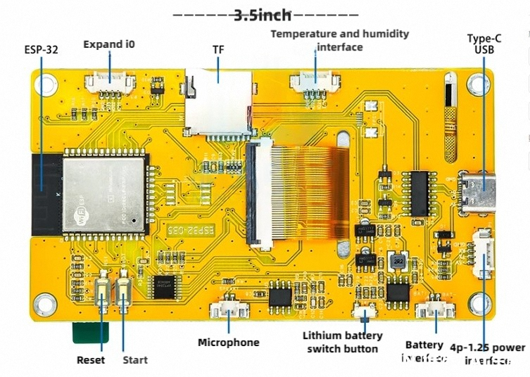 2.4/2.8/3.5 Inch TFT Touch Screen ESP32 Development Board WiFi ...