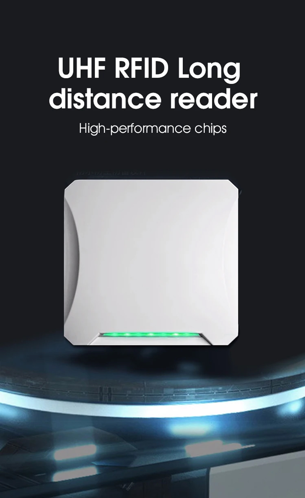 RFID Reader 6 Meter Antenna WG26 or TCP/IP Parking Lot UHF Reader ...