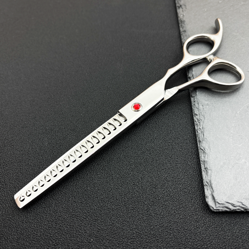 Wingsbro 7.5 inch Pet grooming scissors, dog hair thinning scissors ...