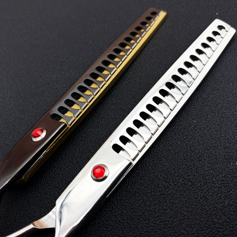Wingsbro 7.5 inch Pet grooming scissors, dog hair thinning scissors ...