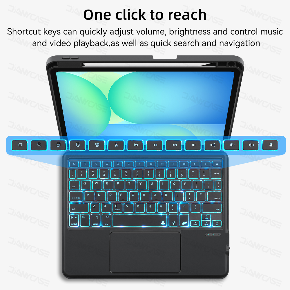 DANYCASE For Samsung Galaxy Tab A8 Keyboard Magnetik Backlit Detachable ...