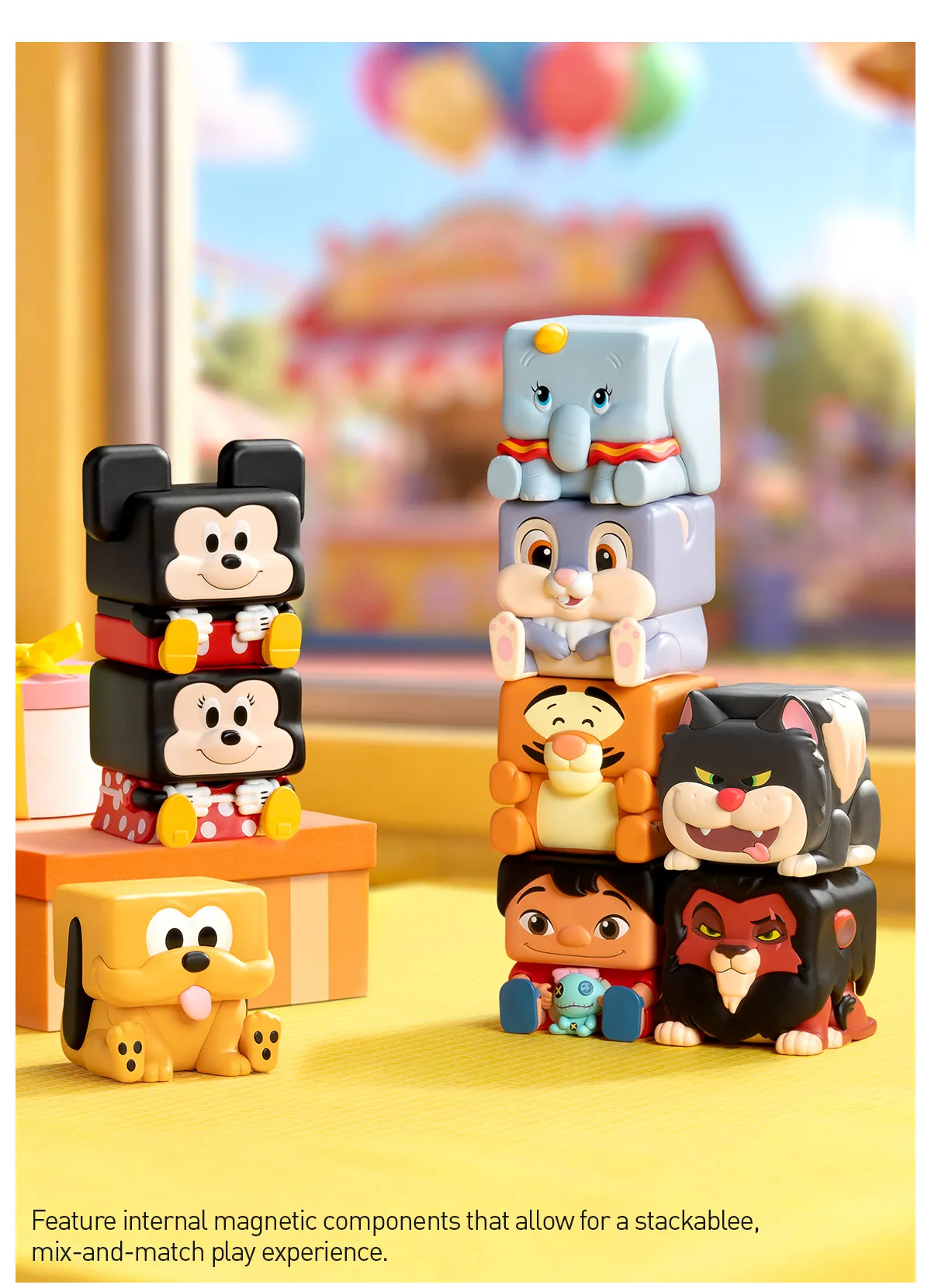 Disney Classics POP CUBE 1 2 3 Series Figures Blind Box Collection of ...