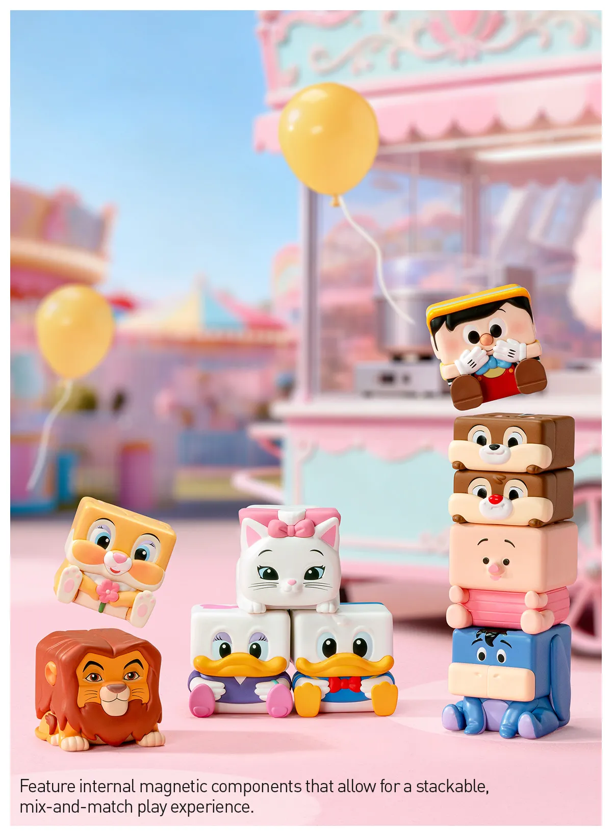 Disney Classics POP CUBE 1 2 3 Series Figures Blind Box Collection of ...