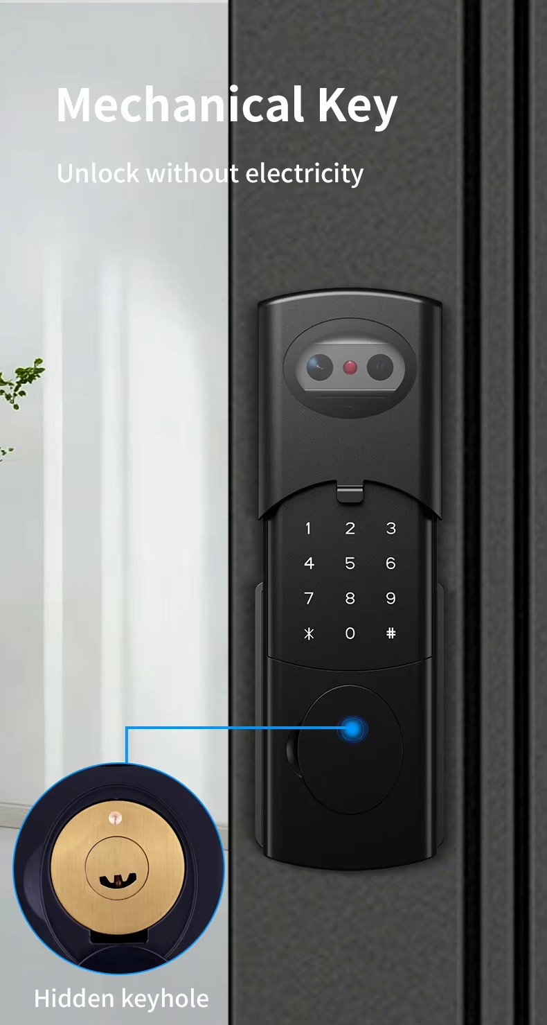 Intercom Face Recognition Tuya Wifi Fingerprint Smart Door Lock System ...