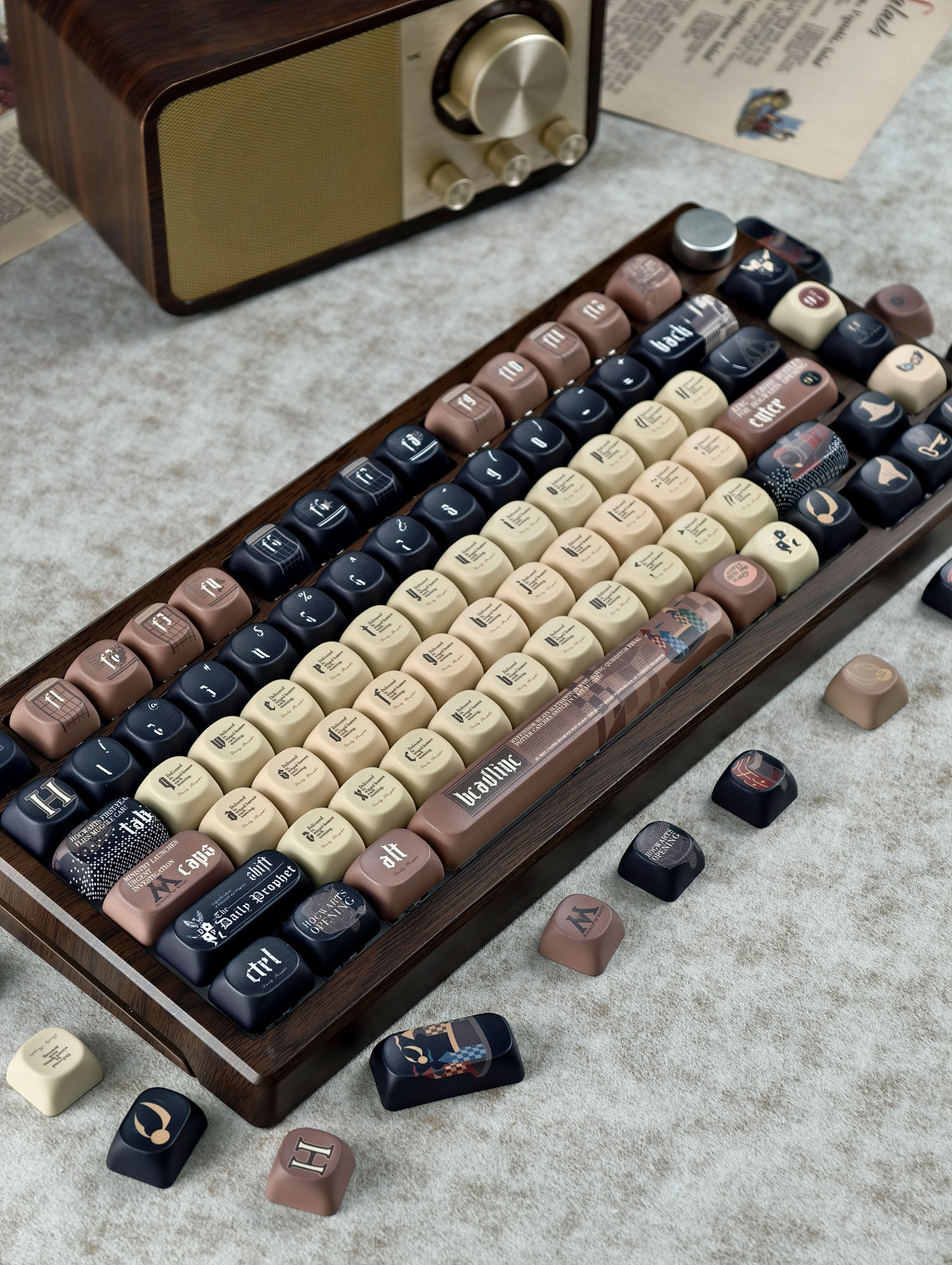 Hogwarts Keycaps Cherry/MOA Profile 125 Keys PBT Dye Sublimation ...